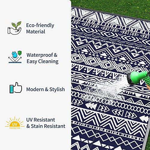 MCOW Outdoor Rug Waterproof 5x8 for Patio Clearance, Reversible ...