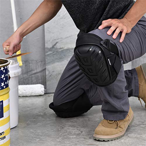 Professional Knee Pads for Work – Breathable Heavy Duty Constructi...