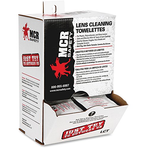 MCR Anti-fog Premoistened Towelettes - 100 / Box