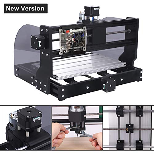 2-in-1 2500MW Laser Engraver CNC 3018 Pro-M Engraving Machine, GRB...