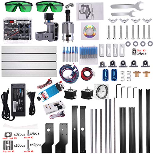 Upgrade 3000MW Laser Engraver CNC 3018 Pro Router Kit Engraving Ma...