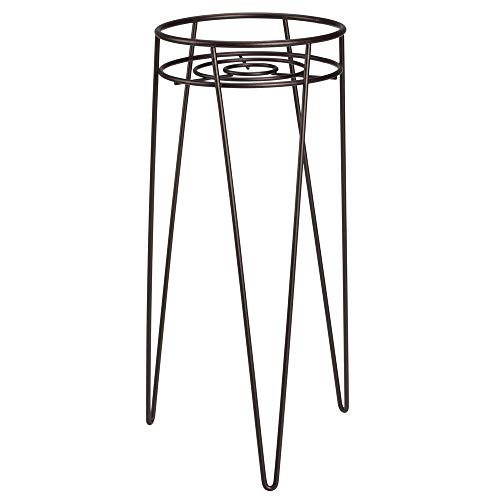 mDesign Midcentury Modern Flower, Plant, and Succulent Stand Minim...