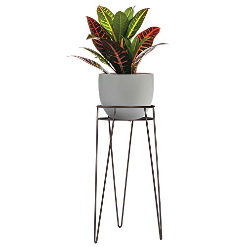 mDesign Midcentury Modern Flower, Plant, and Succulent Stand Minim...
