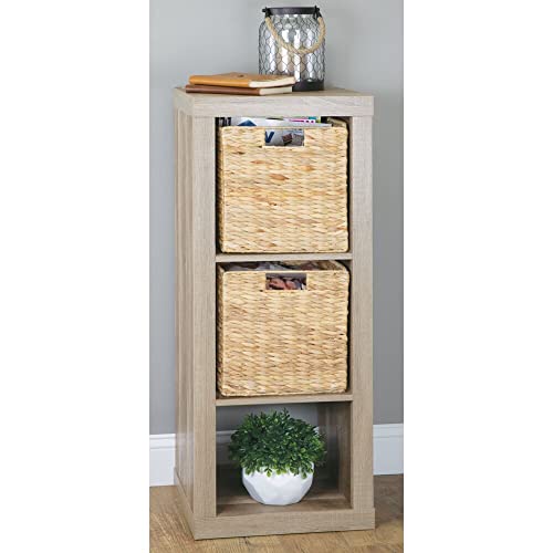 mDesign Woven Hyacinth Durable Closet Storage Organizer Basket Bin...