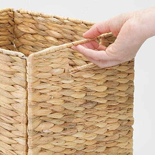 mDesign Woven Hyacinth Durable Closet Storage Organizer Basket Bin...