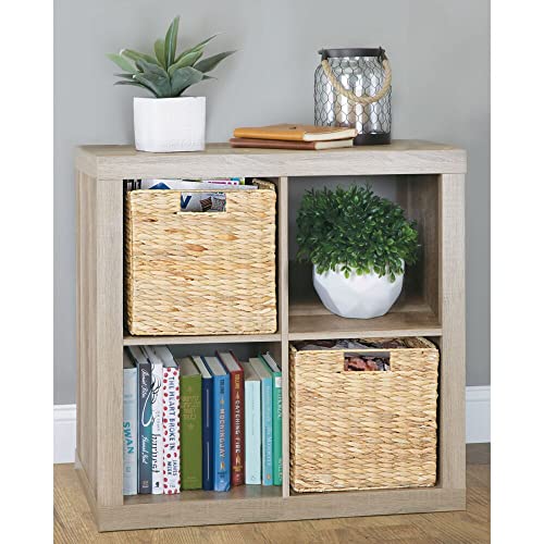 mDesign Woven Hyacinth Durable Closet Storage Organizer Basket Bin...
