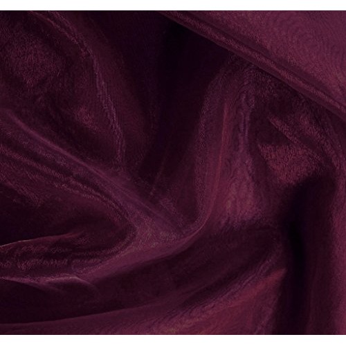 mds Pack of 10 Yard Bridal Solid Sheer Organza Fabric Bolt for Wed...