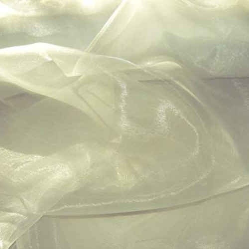 mds Pack of 10 Yard Bridal Solid Sheer Organza Fabric Bolt for Wed...