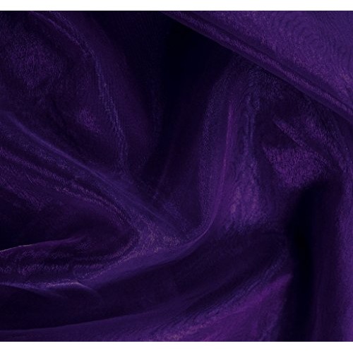 mds Pack of 10 Yard Bridal Solid Sheer Organza Fabric Bolt for Wed...