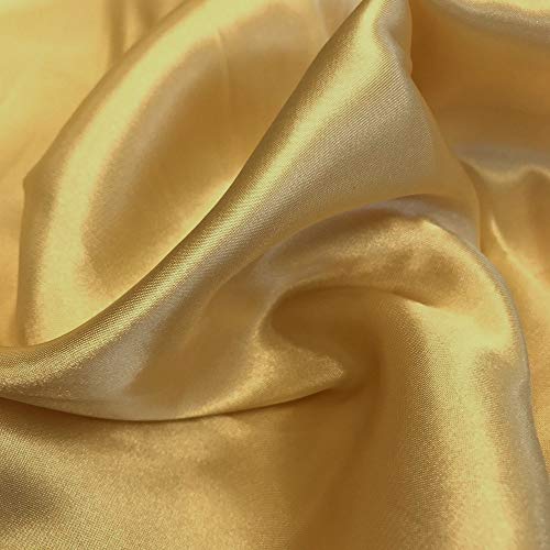 mds Pack of 10 Yard Charmeuse Bridal Solid Satin Fabric for Weddin...