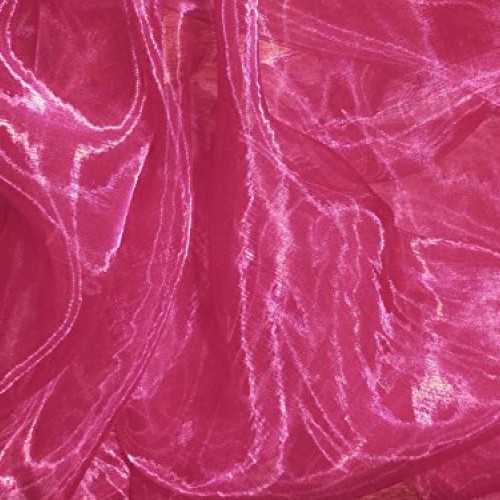 mds Pack of 5 Yard Bridal Solid Sheer Organza Fabric Bolt for Wedd...