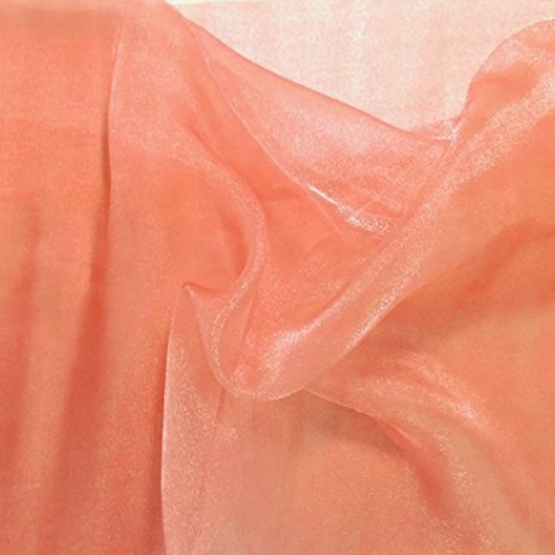 mds Pack of 5 Yard Bridal Solid Sheer Organza Fabric Bolt for Wedd...