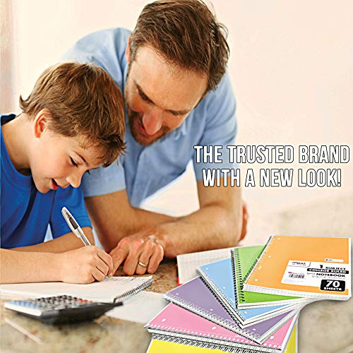 Mead Spiral Notebook, 24 Pack of 1-Subject College Ruled Spiral Bo...