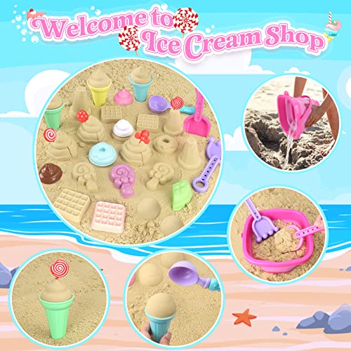 Collapsible Beach Toys Set for Kids Toddlers Girls, Collapsible Sa...