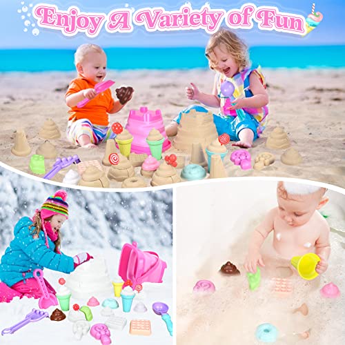 Collapsible Beach Toys Set for Kids Toddlers Girls, Collapsible Sa...