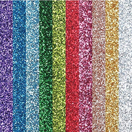 MeCamping A4 Glitter EVA Sponge Paper Foam Sheet Faux Vinyl Leathe...