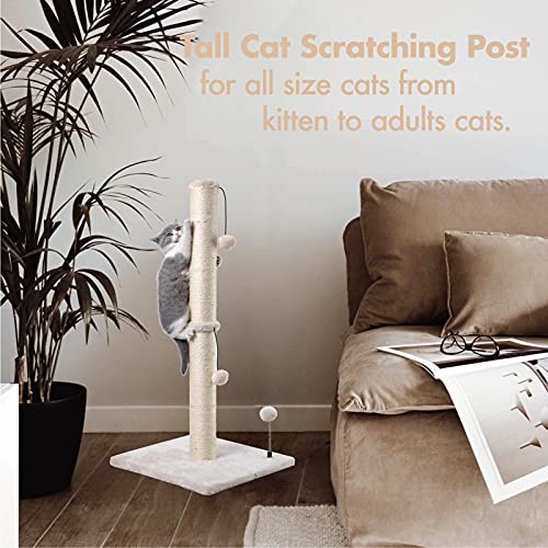 MECOOL 34” Tall Cat Scratching Post Premium Basics Kitten Scratche...