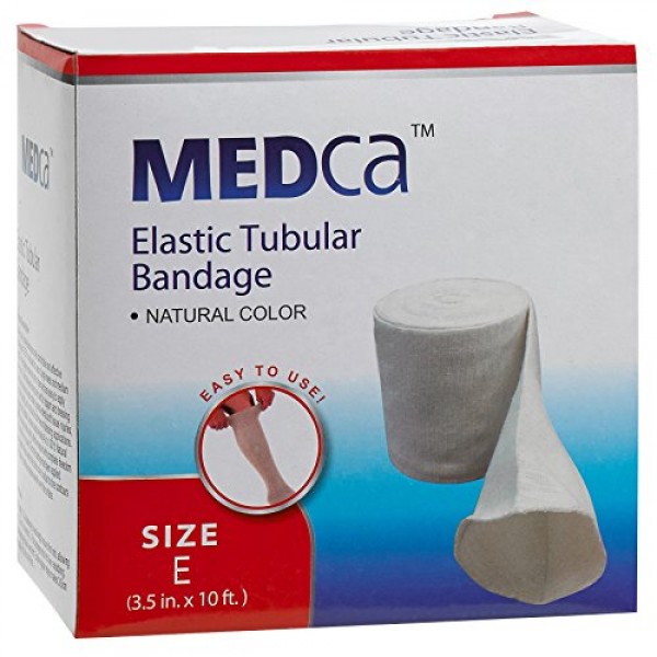 Elastic Tubular Support Bandage Size E, 10M Box - Natural Color 3...