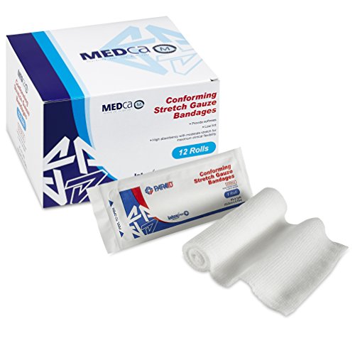MEDca Medical Gauze Stretch Bandage Roll Tape Used for Wound Care ...