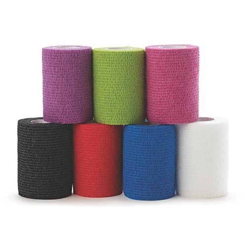 Medline Caring Self-Adherent Cohesive Wrap Bandage, Non-Sterile, L...