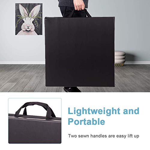 Meet perfect 2’x6’x 2’ Tri-Fold Yoga Mat, Folding Extra Thick Exer...