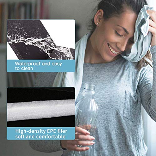 Meet perfect 2’x6’x 2’ Tri-Fold Yoga Mat, Folding Extra Thick Exer...