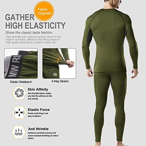 MEETWEE Thermal Underwear for Men, Winter Base Layer Set Tops & Lo...