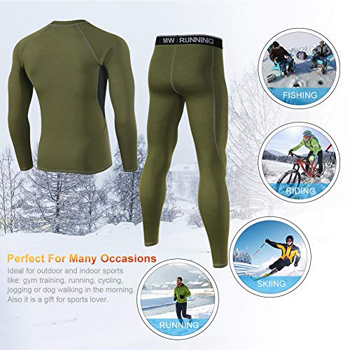 MEETWEE Thermal Underwear for Men, Winter Base Layer Set Tops & Lo...