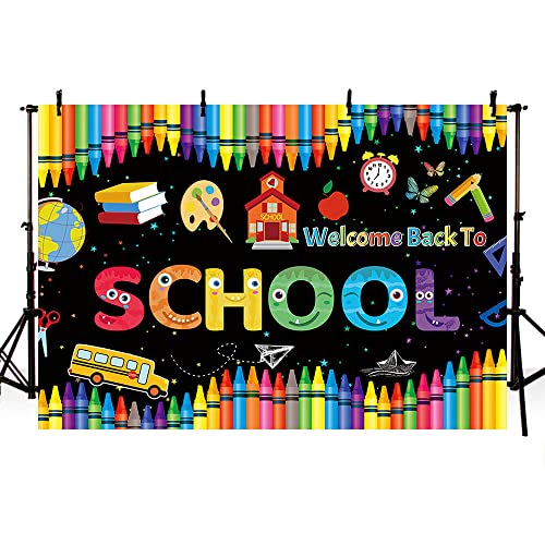 MEHOFOND 7x5ft Welcome Back to School Backdrop Back to School Deco...