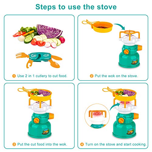 MEICENT Kids Camping Play Tent, Camping Gear Set for Indoor Outdoo...