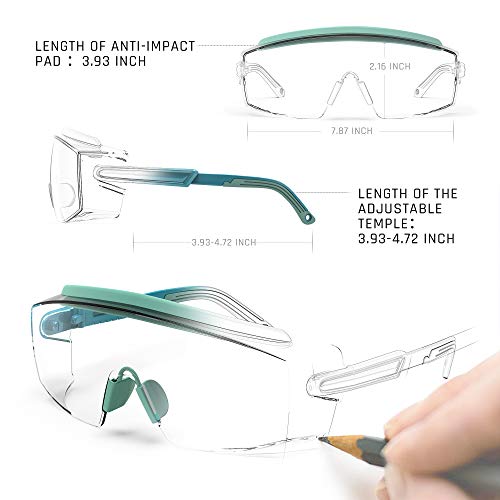 Anti Fog Safety Glasses, Goggles In Glasses Anti-Scratch Glasses W...