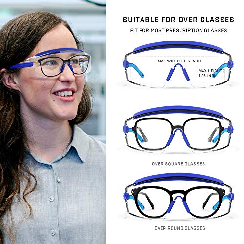 MEIGIX Anti Fog Safety Glasses Safety Goggles Over Glasses Protect...