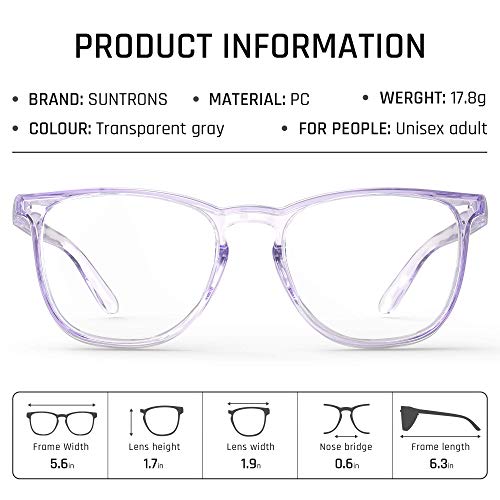 Protective Eyewear Stylish Safety Glasses, Clear Anti-Fog Anti-Scr...