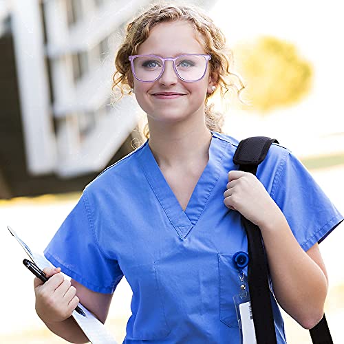 Protective Eyewear Stylish Safety Glasses, Clear Anti-Fog Anti-Scr...