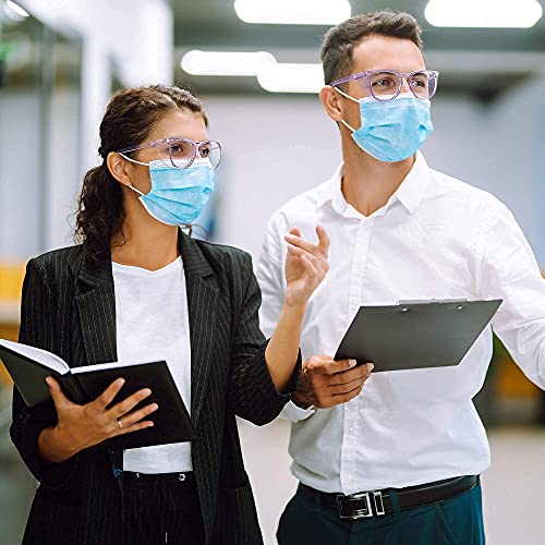 Protective Eyewear Stylish Safety Glasses, Clear Anti-Fog Anti-Scr...