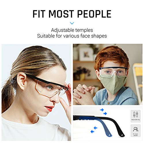 Safety glasses Industrial Goggles with Anti-fog Lens, Clear Safety...