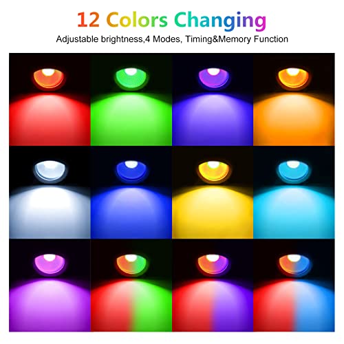 MEIKEE 15W RGB Landscape Lights, DC/AC 12V 24V Low Voltage Landsca...