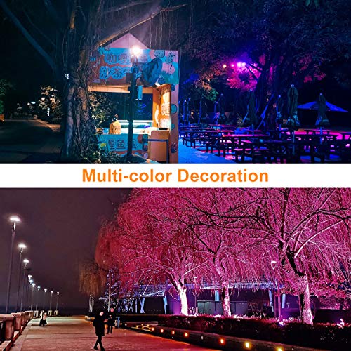 MEIKEE 2 Pack 60W Color LED Flood Lights, RGB LED Flood Light, Out...
