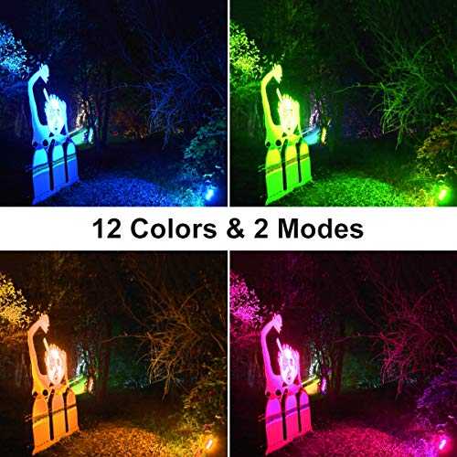 MEIKEE 2 Pack 60W Color LED Flood Lights, RGB LED Flood Light, Out...