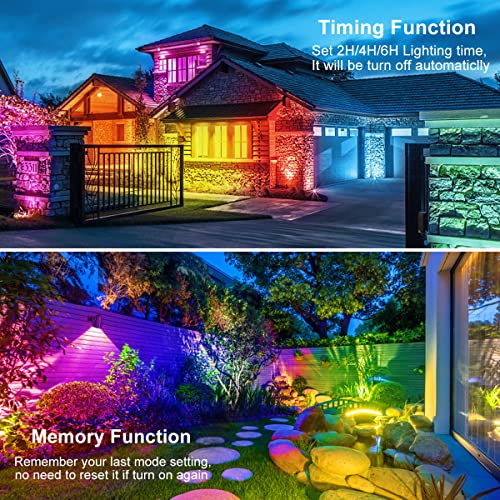 MEIKEE 7W RGB Landscape Lights, DC 12V RGB Color Landscape Lightin...