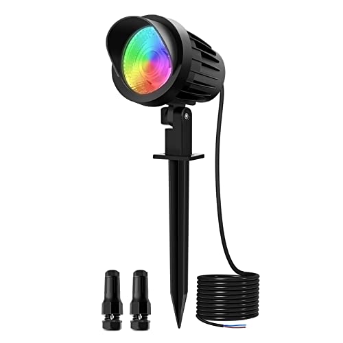MEIKEE 7W RGB Landscape Lights, DC 12V RGB Color Landscape Lightin...