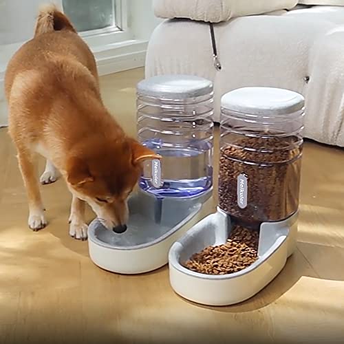 Meikuler Pets Auto Feeder 3.8L,Food Feeder and Water Dispenser Set...