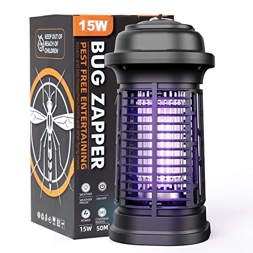 Mosquito Zapper, Meilen Bug Zapper Outdoor, Electric 4000V Fly Zap...