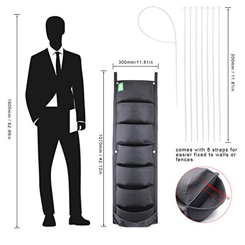 Meiwo New Upgraded Deeper and Bigger 7 Pocket Hanging Vertical Gar...