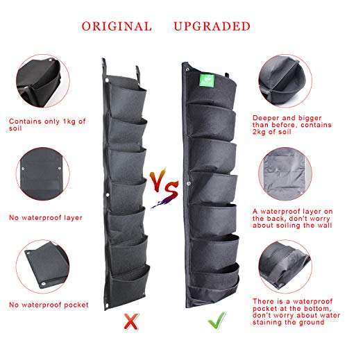 Meiwo New Upgraded Deeper and Bigger 7 Pocket Hanging Vertical Gar...