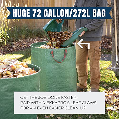 MEKKAPRO 3-Pack 72 Gallons Garden Bag - Reusable Yard Waste Bags, ...