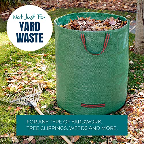 MEKKAPRO 3-Pack 72 Gallons Garden Bag - Reusable Yard Waste Bags, ...