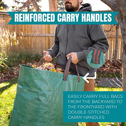 MEKKAPRO 3-Pack 72 Gallons Garden Bag - Reusable Yard Waste Bags, ...
