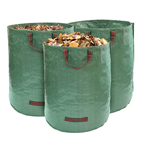 MEKKAPRO 3-Pack 72 Gallons Garden Bag - Reusable Yard Waste Bags, ...