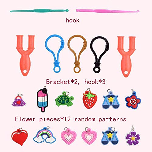 Melayous 2000+ Loom Rubber Bands Kit, Rainbow Rubber Bands Bracele...